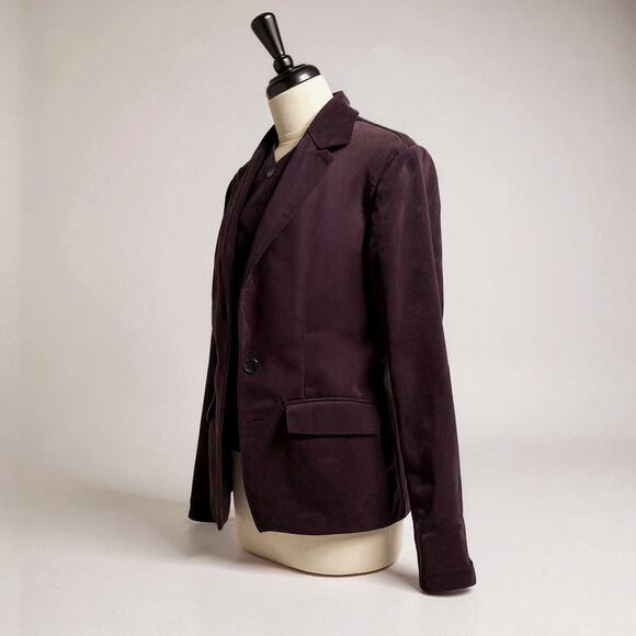 Luxe Velvet Blazer in Deep Plum - Women’s Size 16 - Picture 6 of 7